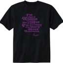 Prince Unisex-Adult Prince Official Merch I Would Die 4 U Short Sleeve Shirt (Large, Black)