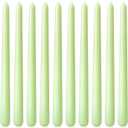 10 Inch Light-Green Taper Candles for Home Decoration, 10 Pack Unscented Candlesticks for Spring Dinner Wedding Christmas Party, Smokeless and Dripless Candle Sticks