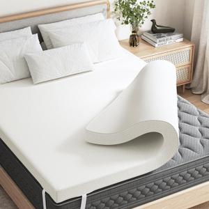 NEWBULIG 2 Inch Non-Slip Gel Memory Foam Mattress Topper, Queen Size