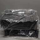 SPORT BEATS Stadium Seats with Back Support Bleacher Chairs with Back and Cushion Thick Padded Bleacher Seats Includes Shoulder Strap (Black)