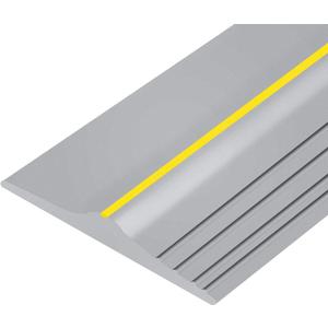 Papillon Garage Door Bottom Seal Strip, Weatherproof EPDM Rubber Threshold, Fits All Standard Doors, Easy for DIY Homeowners, No Adhesive (10Ft, Grey) (Gray)