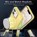 Newfuture Designed for iPhone 12 Case/iPhone 12 Pro Case with Magnetic [13 FT Military Drop Protection] [Compatible with Magsafe] Translucent Shockproof with Anti-Fingerprint Phone Case, Yellow