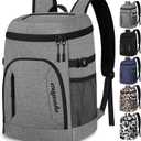 Capolo Cooler Backpack 30 Cans, Insulated Thermal Bag Beverage Soft Cooler Lunch Camping Travel Picnic Hiking for Men Women (Gray)