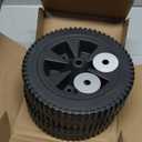 G437-0037-W1 Grill Wheels Replacement Parts for Charbroil Gas2coal 463344015 463436215 463347017 463343015 463376017 463432215 Kenmore 415.16123801 - Plastic Black 7 Inch BBQ Wheels 2PCS