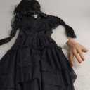 Dagmar Girls Black Costume Dress Kids Halloween Dress Up Costume, 110