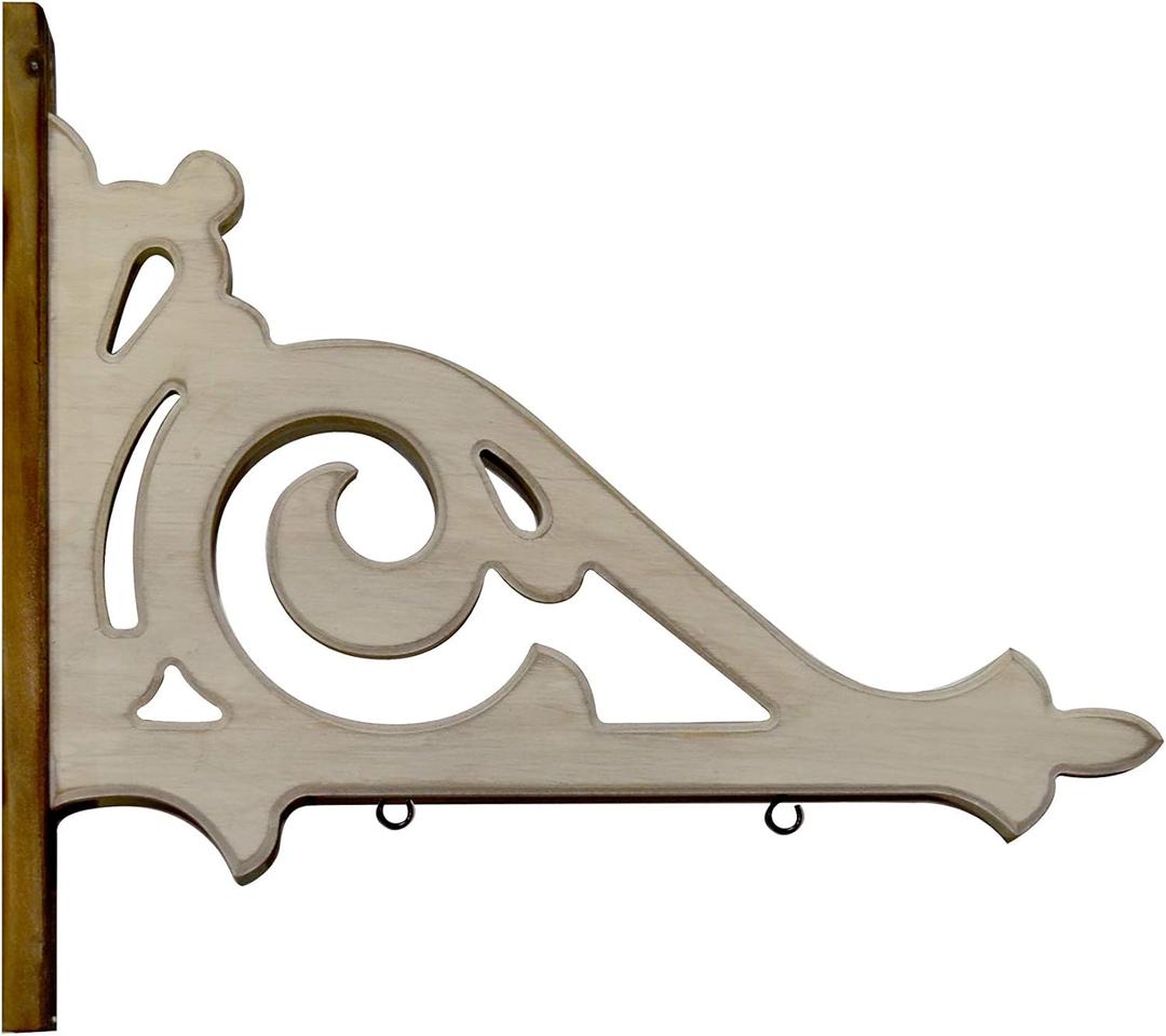K&K Interiors Arrow Replacement Decorative Hanging Sign, White, 17" Wide x 15" Tall x 2" Deep