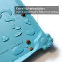 Hoki Found L Silicone Pet Food Mats Tray - Non Slip Pet Dog Cat Bowl Mats Placemat - Dog Pet Cat Feeding Mat - Waterproof Dog Cat Food Mats -Pet Water Mats for Carpet -Glacier (22 x 14)