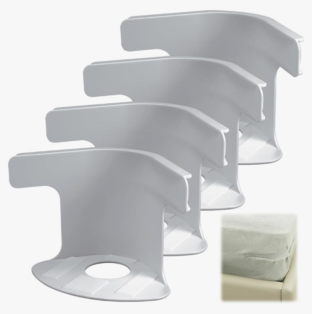 Lock Sheet Holders Set - 4 Pack Bed Secure Firmly in Place, Heavy Duty Holder Corner