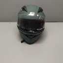 KYPARA Full Face Motorcycle Helmet with Internal Tinted Visor & DOT Approved for Moped ATV Cruiser Scooter (Alpine Matt Green, X-Large)