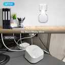 Wall Mount Holder for eero 6 and for eero 6+ Router Mesh Wi-Fi System No Messy Wires, Space-Saving Outlet Wall Mount Holder for eero 6 Plus Extender, Stand Bracket for eero 6+ (White-3pcs)