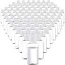 100 Pack 1.7oz Plastic Empty Bottles with Flip Cap Small Travel Size Bottles Hand Sanitizer Bottles Refillable Travel Container for Shampoo Body Soap Lotions Baby Shower (Clear)