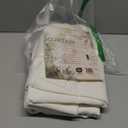 MYSKY HOME Natural Curtains 84 Inches Long, Semi Sheer Light Filtering Soft Window Drapes for Living Room Back Tab Elegant Farmhouse Country Bedroom Curtains, Beige White, 50" x 84", Pack-2