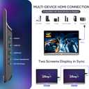 13.3" Car TV for Back Seat, 4K Android Headrest Monitor for Car, 4G+64G Portable Rear Entertainment System, Support Phone Wireless Mirror Link Touch Screen, with WiFi/HDMI/USB/Video Player