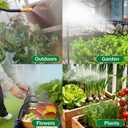 50Ft Drip Irrigation System 360Adjustable Atomizing Copper Nozzle Irrigation System for Garden Watering System 5/16"Bendable Drip Irrigation Kit for Garden Yard Lawn Plants (50FT)
