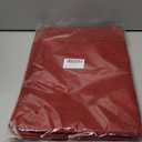 Cloth Placemats Set of 6, Cotton Linen Blend Machine Washable Durable Linen Table Mats, Heat Resistant Placemats Wrinkle Free Place Mats for Dining Table, Easy to Clean (Burgundy, 6)