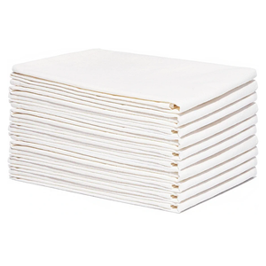Organic Cotton Flour Sack Kitchen Towels - 10 Pack, Off-White Organic Cotton Tea Towels - Extra Large Flour Sack Cotton Dish Towels- Lint-Free Unbleached Kitchen Towels - 27"x27"