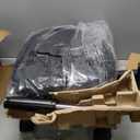 Amazon Basics Kids Adjustable Height Mesh Low-Back Swivel Desk Chair with Footrest, Rolling Chair with Casters for Smooth Mobility, Black