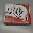 18 Pack Garage Hooks Heavy Duty - Anti-Slip Coating Garage Storage Hooks for Hanging BikeLadderGarden ToolsHose (Black)