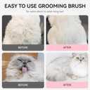 Aumuca Cat Brushes for Indoor Cats, Cat Hair Brush for Shedding, Cat Brush for Long or Short Haired Cats, Cat Grooming Deshedding Brush for Dog Kitten Horse Massage Removes Loose Fur