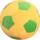 Plush Soccer Balls - Fluffy Stuffed Toy Soccer Ball Plush Pillow Soft Durable Stuff Soccerball Gift for Kids Boy Baby (Green -Yellow,11.8inch/30cm)
