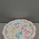 50Pcs Magical Pastel Unicorn Birthday Paper Plates 9 Inch Heavy Duty Pastel Rainbow Disposable Dessert Plates Pink Unicorn Party Decorations for Girls' Birthday Baby Shower Party Supplies