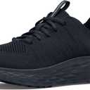 Shoes for Crews Women's Slip-Resistant Work Sneakers  Comfortable, Lightweight, Water-Resistant & Breathable Non-Slip Work Shoes for Women in Food Service, Healthcare, Hospitality & More - Everlight (11, Black)