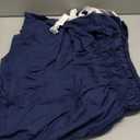 Wrap Around Dust Ruffle Bed Skirt - Navy Blue - for Queen Size Beds with 15 Inch Drop - Elastic Strap - Adjustable Pleated Bedskirt with Brushed Fabric and Wrinkle Free - for Women, Men, Kids & Teens