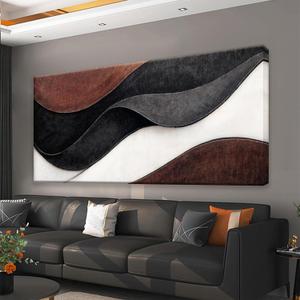QSQ Canvas Art Wall Decor Brown Abstract Wall Art For Living Room 24 X 48