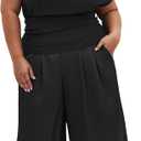 City Chic Women's Plus Size Top - Paloma Shimmer (12, Black)