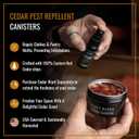 Dr. Killigan's Cedarwood Chip Canisters - Moth Repellent for Closets, Cedar Blocks for Clothes Storage, Drawer Deodorizers, 8 Reusable Tins with Wood Shavings