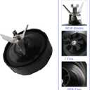 1-Pack Extractor Blade Assembly 7 Fins, Replacement Blender Blade Compatible with Ninja Blenders Auto iQ BL480 BL482 BL642 BL682 NN102