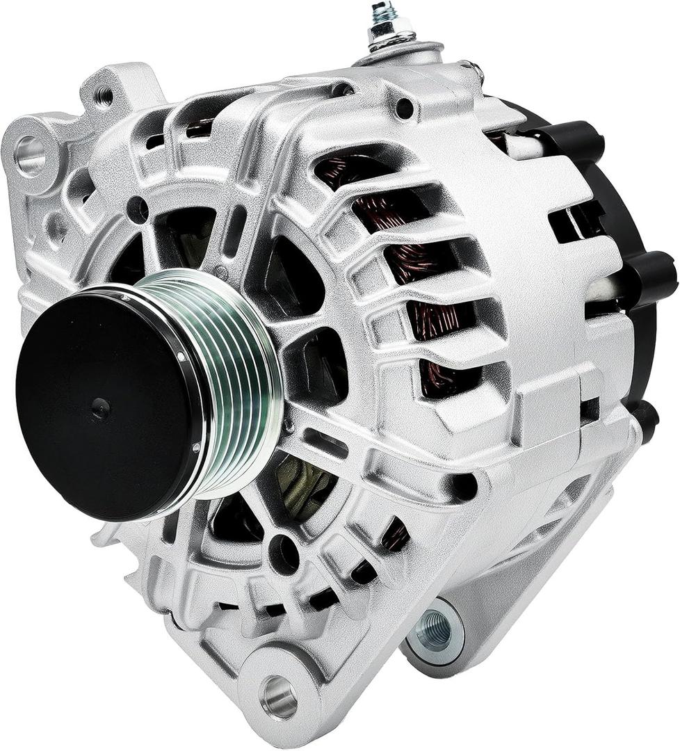 Alternator Replacement New 2.5L for Nissan 2007-2012 Altima, 2007 2008 2009 2010 2011 2012 Sentra, 2011-2013 Rogue, 2014 2015 Rogue Select L4, 400-40102 AL2407X 23100-JA02A AVA0074 TG12C032