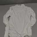 MANGOPOP Women's Mock Turtle Neck Long Sleeve Tops Bodysuit Jumpsuit, XS