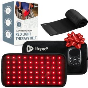 Lifepro Red Light Therapy Belt - 660nm & 850nm Near Infrared & Red Light Therapy for Body- Adjustable & Portable for Wellness & Relaxation (Micro Rechargeable)