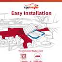 EPAuto GP720 (CA10720) Engine Air Filter Replacement for Honda Insight (2010-2014), Up to 12,000 Miles or 12 Months Protection