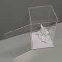 Clear Acrylic Plastic Display Case Clear Plastic With White Base
