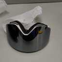 suoso OTG Ski Goggles for Men and Women, Frameless Magnetic Snowboard Goggles Anti Fog UV400 Protection Snow Glasses (C02-white & Silvery)