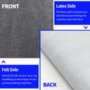 Waterproof Non-Slip 1/5 Extra Thick 9x12 ft Rug Pad for Large Area Rugs Durable Felt Floor Protection pad for All Floors, Suitable for Cutting. Rug Pads Keep Rugs in Place and Provide Cushioning