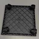 JOIKIT 2 Pack 11.8 Inch Square Plant Caddy with Wheels, Heavy Duty Rolling Plant Stand, Wheeled Planter Saucer Tray, Square Pot Trolley for Indoor Outdoor (Dark Grey)