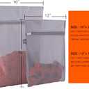 Kimmama Laundry Bag Mesh Wash Bags, Washing Machine Wash Bag, Net Washer Sack with Zipper, Dryer Pouch for Cleaning and Drying Cloths, Garment, Delicates, lingerie, Suit, Bra, Pant, Sock, Small Toys (1L(16x20")+1M(12x16"), Grey)