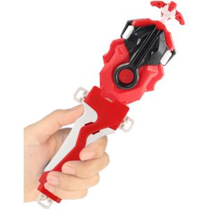 Bey Battling Burst Launcher and Grip, B-184 Left Right Spin String Launcher Grip DB Layer System Compatible with All Bey Burst Series - Red