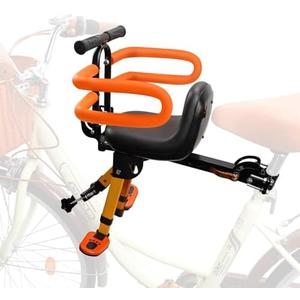 OUSEXI Child Bike Seat - Front Mount, Kids Bike Seat for Adult Bike,Retractable Baby Bike Seat Front Mounted, Toddler Bike Seat for Children 2~6 Years