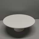 Kootek White Cake Stand, 12 x 12 Inches Porcelain Cake Plate Cake Pedestal Stand Display Dessert Stand for Party, Wedding, Birthday, Baby Shower