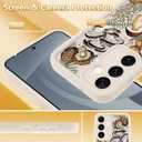 KANGHAR White Case for Samsung Galaxy S25 Plus Case, Cute Mushroom Art Design Soft TPU Shockproof Protective for Women Girls Slim Phone Cover-White