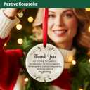 Thank You Gifts Christmas Ornaments for Women Mom Friends Bestie, Appreciation Gifts Ornaments for Nurse Teacher Mentor Boss Coworkers Manager (Awesome)