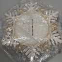 LARAINE 3.5 inch 2025 Picture Photo Frame Snowflake Metal High Definition Glass Display Pictures for Tabletop Christmas Home Decorative Holiday Gift (Snowflake (Gold&White))