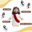 110 Pcs Little Jesus Figures, 10 Colors Mini Jesus Figurines in Bulk, Tiny Baby Jesus to Hide and Seek, Religious Christian Gifts for Easter Egg Stuffers, Sunday School Rewards & Baptism Favors