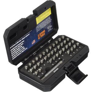 HDIDS609 Hammerless Metal Stamping Kit, 1/4" 39-Piece Alphanumeric Steel Stamps, 5000 LBS Force, A-Z, 0-9, Heavy-Duty Case, USA-Made, Number and Letter Punch