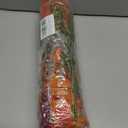 Artificial Fall Mums Flowers Plants for Outdoor Decoration, 12 Bundles Faux Fake Silk Orange UV Resistant Look Real for Autumn Front Door Porch Planter Patio Garden Home Decor (12Pcs Orange Hydrangea)