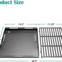 Cooking Griddle Inserts & Grate for Weber Genesis II 300 Series Grill, Flat Top Grill Griddle for Weber Genesis II E-310/315/325/330/335 S-310/335 and More, Replace for 6788 Full-Size Griddle